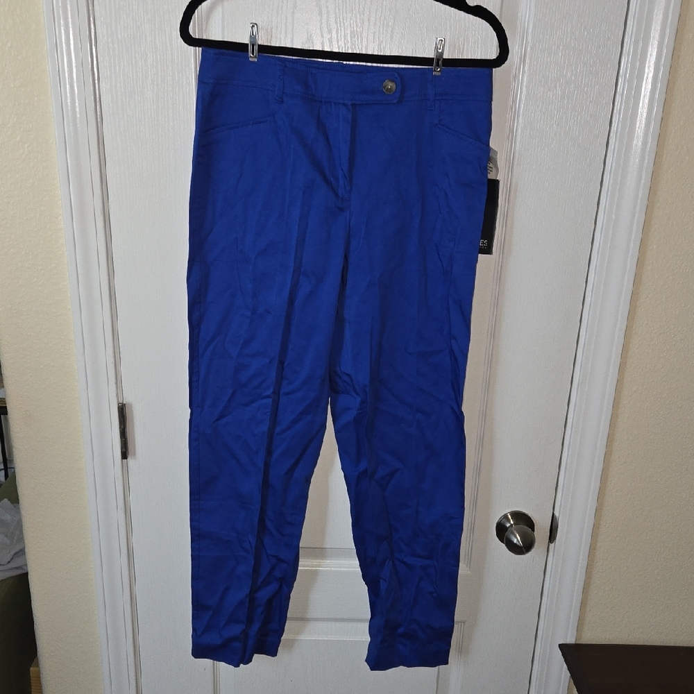 Jones New York Cobalt Blue Ankle Pants